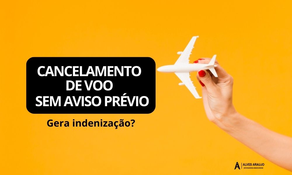 Indenização por cancelamento de voo sem aviso prévio