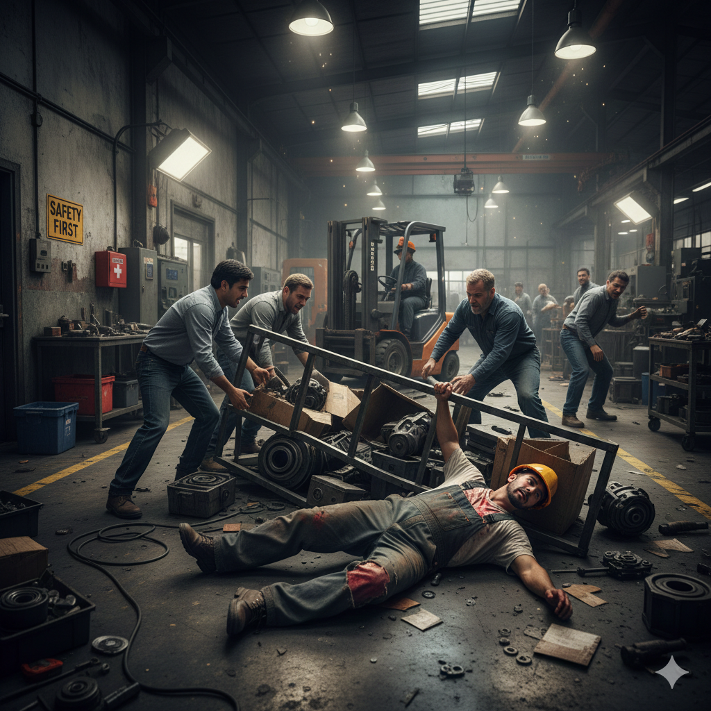 Simular acidente de trabalho